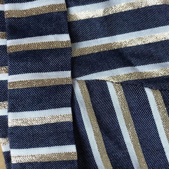 Express Metallic Gold Striped Top - NWT's - Picture 3 of 9
